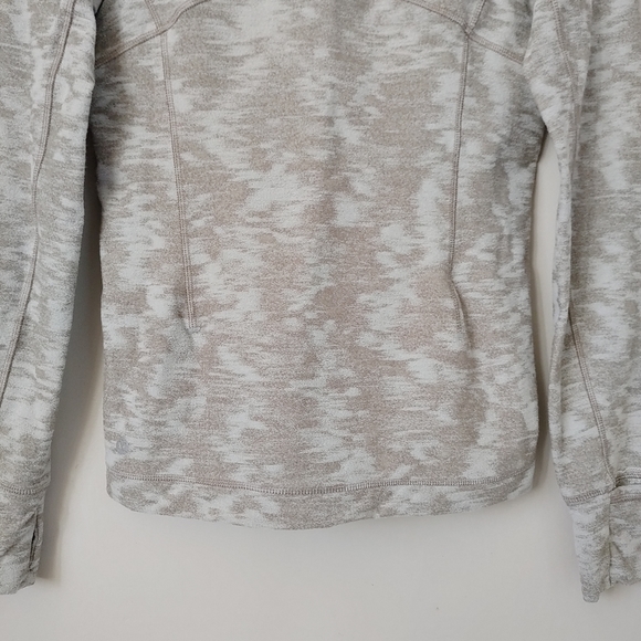 Lululemon Its Rulu Run Long Sleeve Shirt Data Rush Jacquard Size 6 - Picture 13 of 16